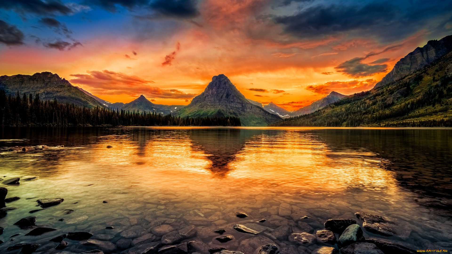 two medicine lake, glacier np, montana, , , , two, medicine, lake, glacier, np